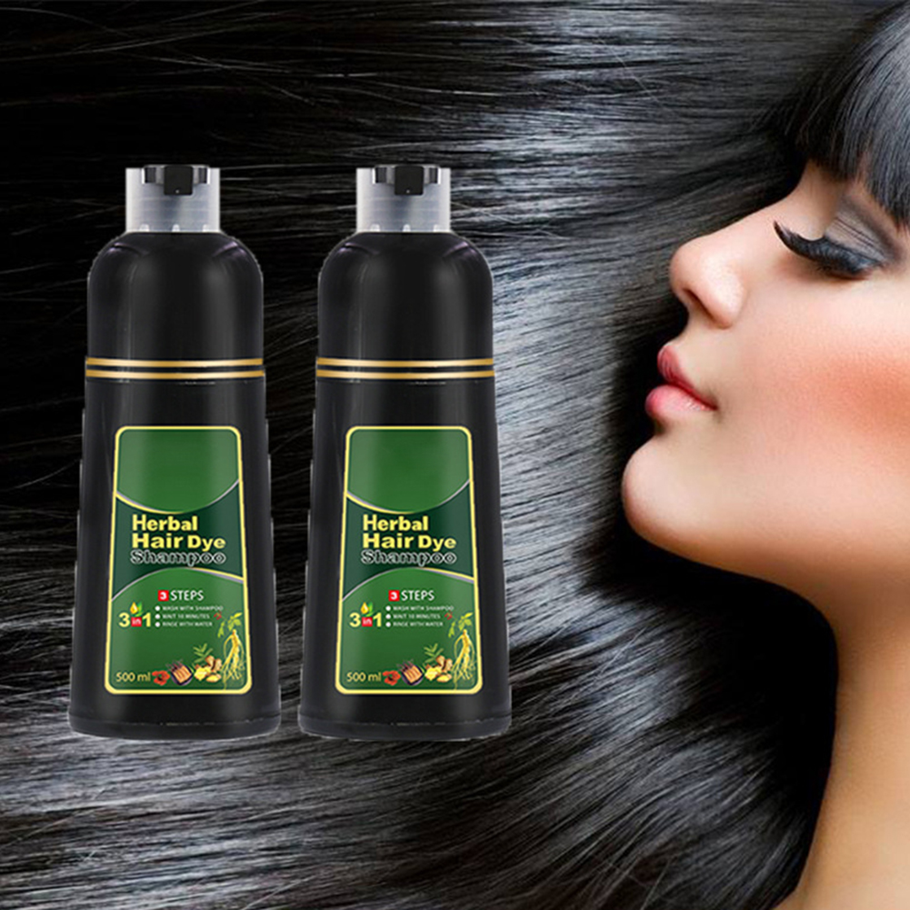 

Herbal Hair Dye Shampoo Natural Non-Scalp Hair Care Multi-Color Hair Dye Plant Conditioning Fast Black Dye Cover Gray White