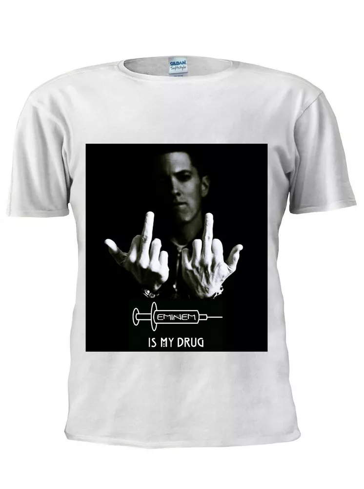 

eminem inspired hip hop rap men t shirt men women trendy tshirt m371, White;black