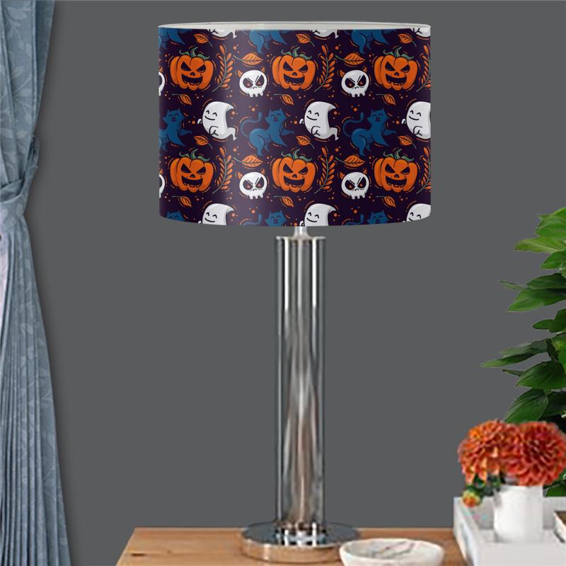 

Lamp Covers & Shades Black Shade Funny Halloween Printing Modern For Table Lamps Goth Skull Headlight Cover Bedside Lampshade