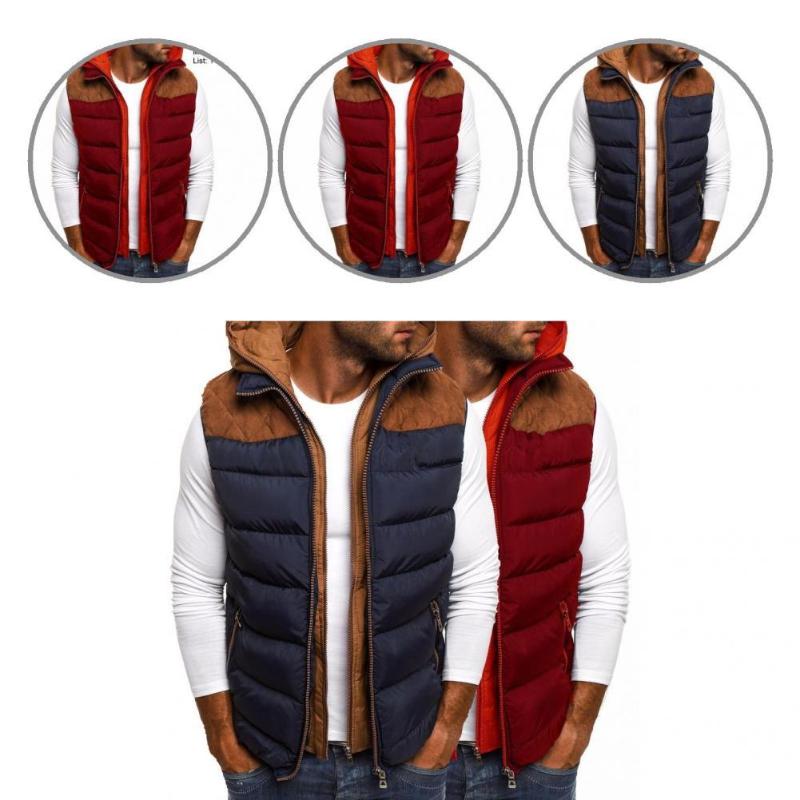 

Men's Vests Universal Soft Wear Resistant Men Waistcoat Multi-Color Down Sleeveless For Work, Black