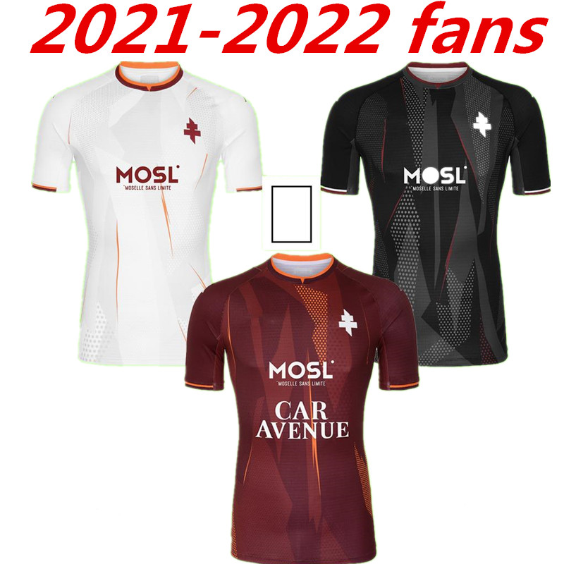 

21 22 fc metz soccer jerseys vagner boulaya niane 2021 2022 maillot de foot udol yade centonze delaine sarr nguette home away third football, Black;yellow