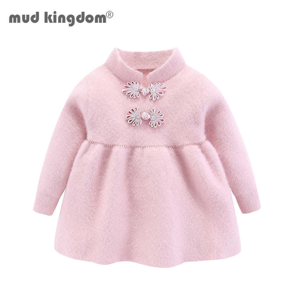

Mudkingdom Girls Sweaters Cute Chinese Style Vintage Solid Long Sleeve Clothes 210615, Blue