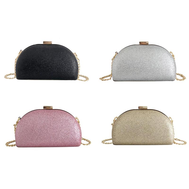 

Wave Evening Dinner Bag Shell Bright Face Fashion Clutch Chain Shoulder Messenger Bags
