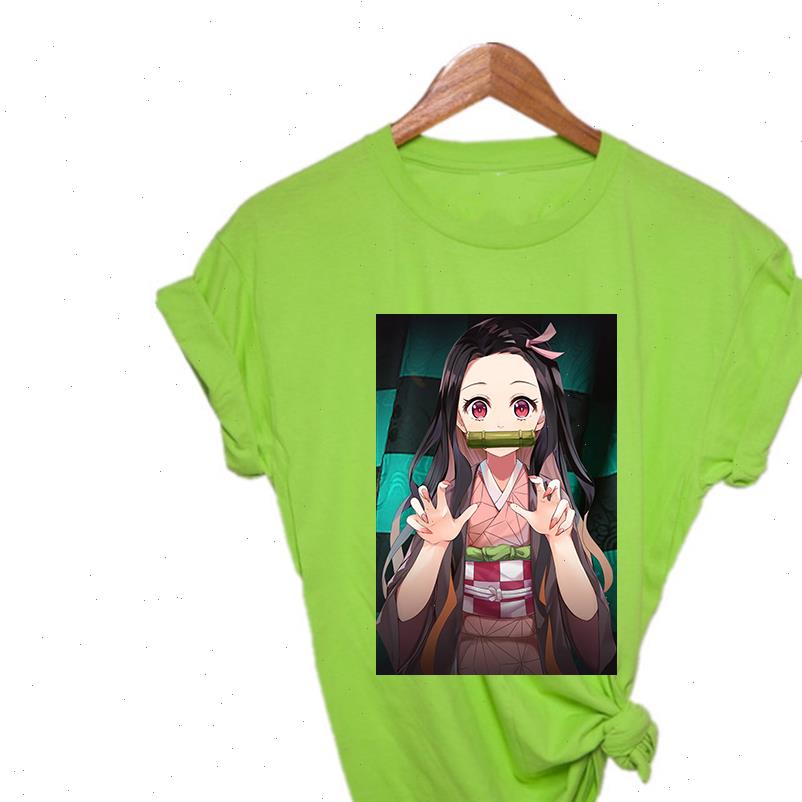 

anime women slayer t shirt modern girly style fashion loose casual womens multicolor fine, White