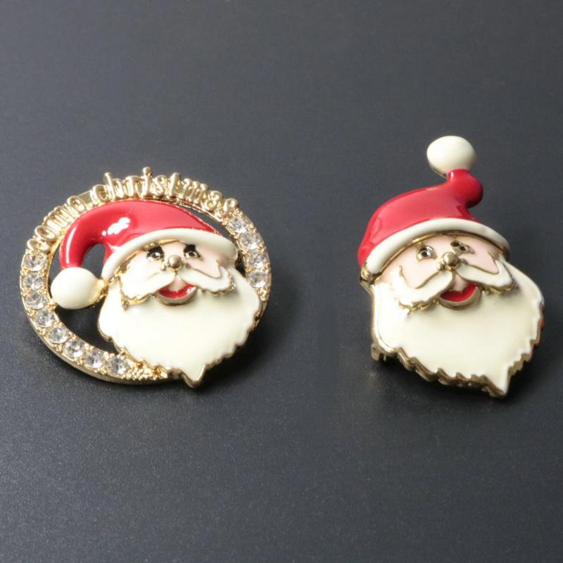 

Pins, Brooches Santa Claus Rhinestone Crystal Women Trendy Exquisite Pins Gift Sweater Dress Accessories Christmas Jewelry