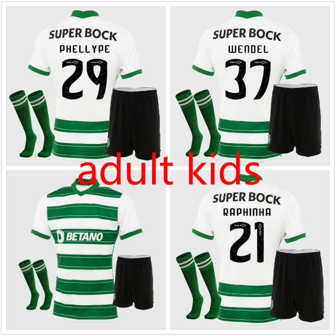

Adults and kids Sporting CP 21 22 Lisboa soccer jerseys third white Vietto COATES ACUNA home away 2021 2022 Lisbon Clube de football shirt, Black