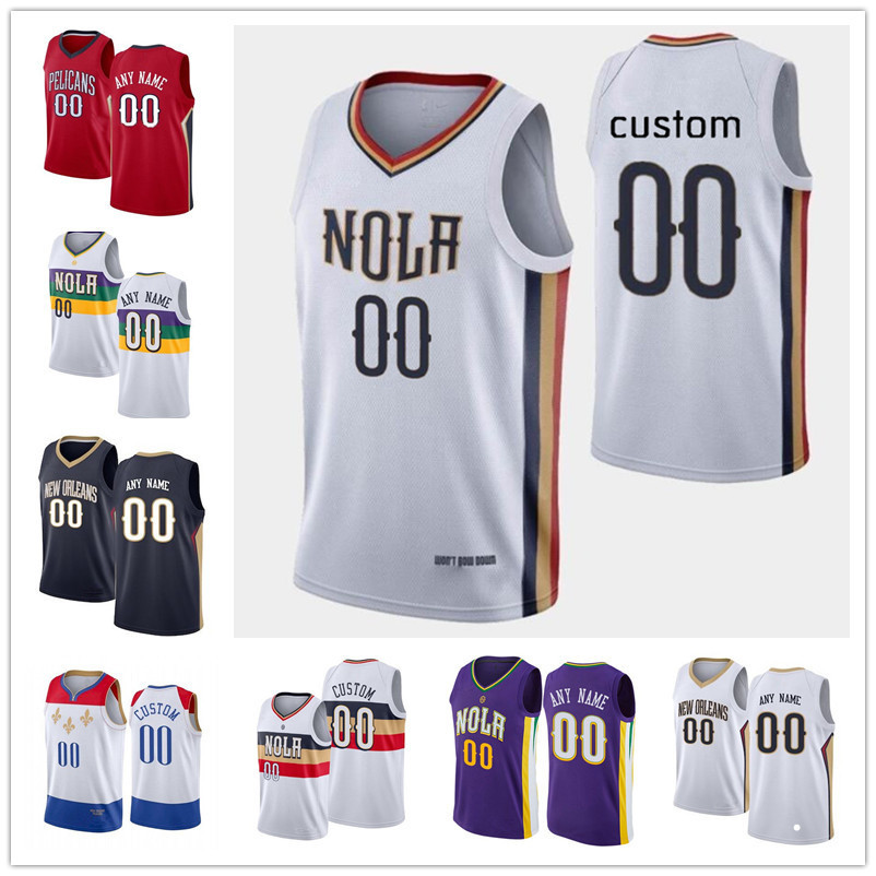 

75th Custom Men Women Youth New''Orleans''Pelicans''Zion 1 Williamson Devonte 4 Graham Brandon 14 Ingram Nicke, Black;red