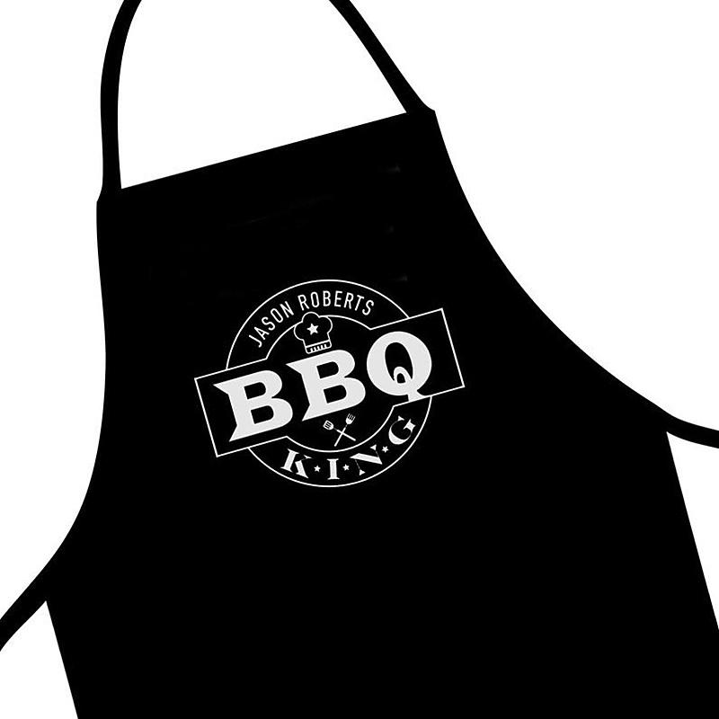 

Custom Apron With Time And Name BBQ King Mens Personalised Apron,Grandad Dad Step Daddy Funny Baking Gifts,Pocket Aprons
