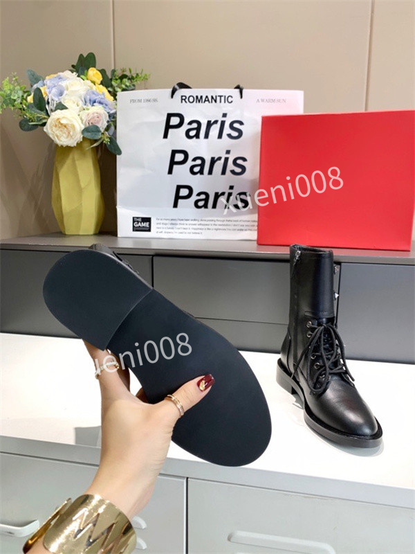 

2022 men women boots Smooth Leather Oxford 35-41 Winter Shoes Ankle Half Black white Bordeaux Red Pumpkin mens fashion platform boot zh211028, 01