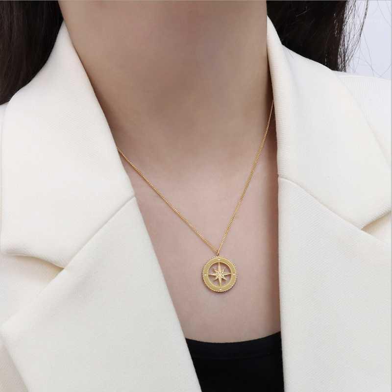 

Chains French Vintage Stars Pendants Necklaces For Women 316L Stainless Steel Chokers Teen Girls On The Neck