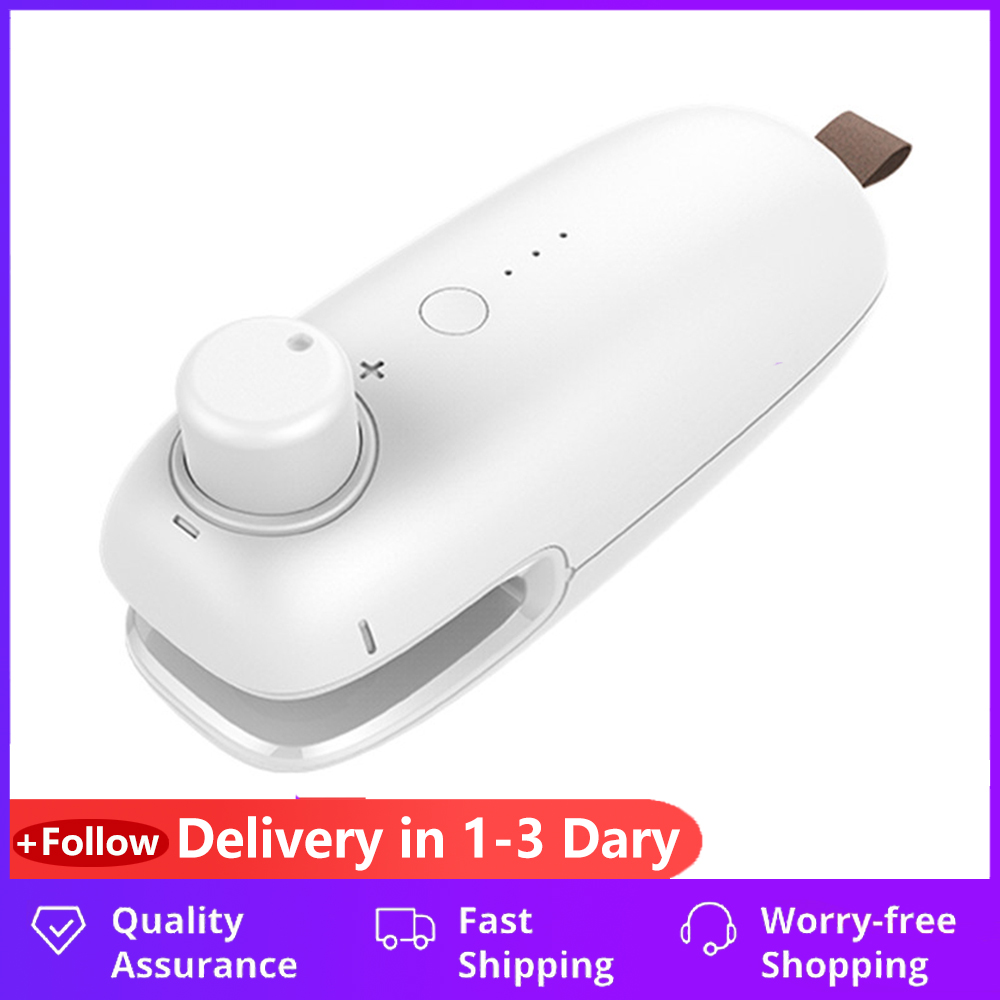 

Machine Vacuum Sealer Packer Usb Charging Portable Heating Plastic Sealing Machine Cordless Handheld Vacuum Food Sealing Bags