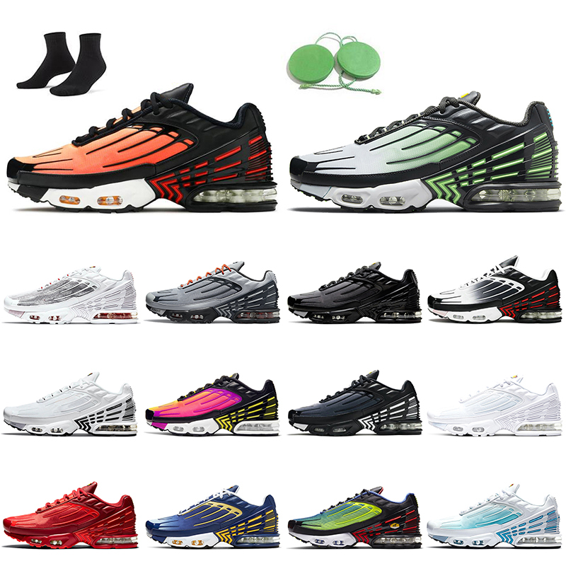

Running Shoes Fashion Free Run Cushion Mens Trainers Tn Plus Tuned 3 Tiger Hyper Blue Ghost Green Aqua Mesh Triple White Tennis Sports Sneakers NIk Size 36-45, B44 hyper blue 39-45