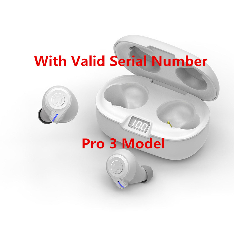 

TWS Earphones Rename pro pop up window Bluetooth Headphone auto paring wireless Charging case Earbuds, White