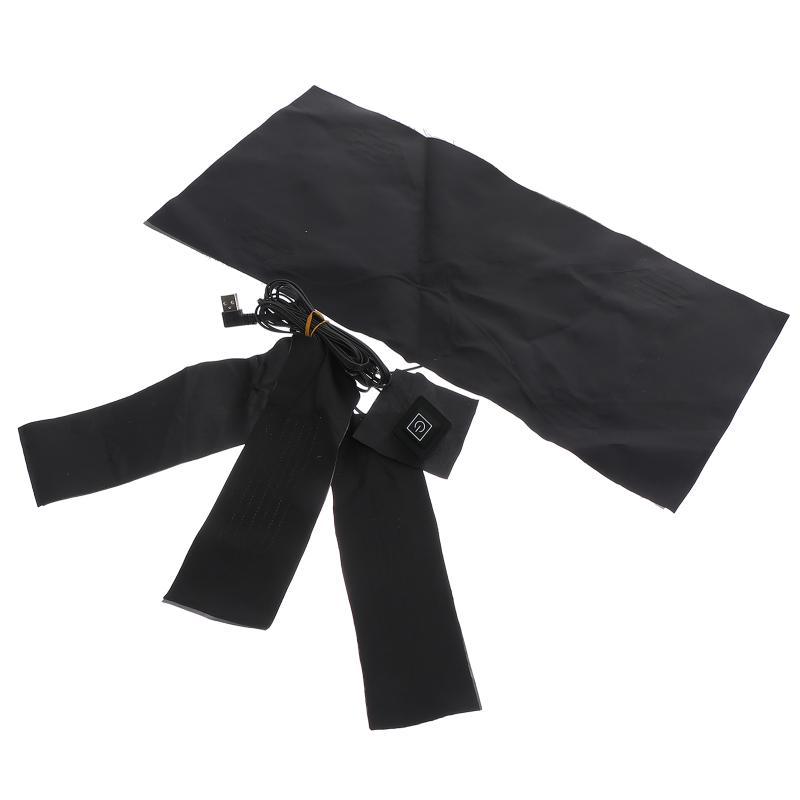 

Elbow & Knee Pads 1 Set USB Powered Clothing Heating Pad Clothes Durable Heated, Black;gray