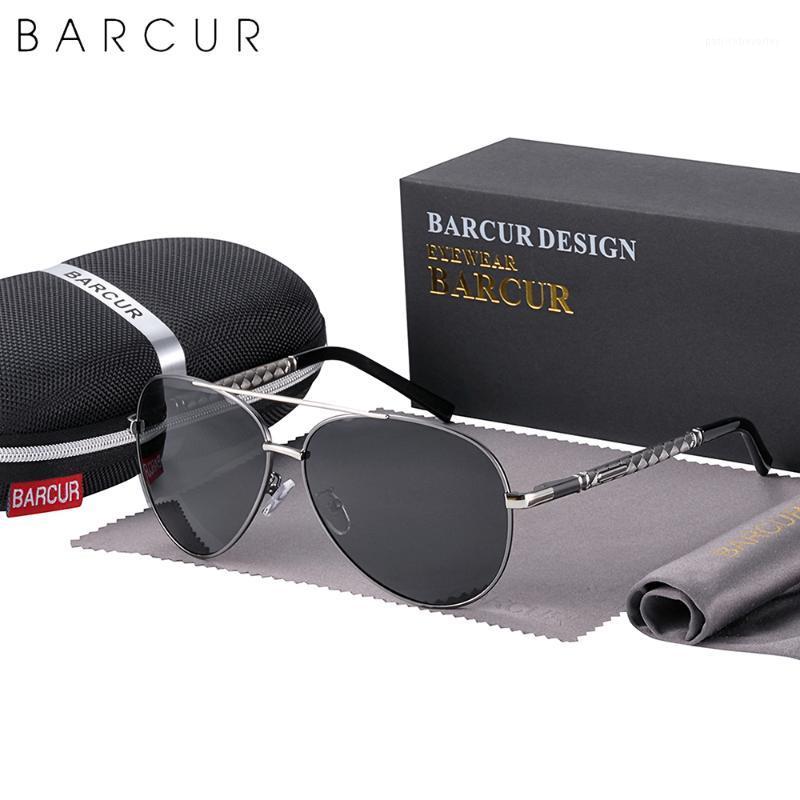 

Sunglasses BARCUR Pilot Style Vintage Men's Men Polarized Coating Classic Sun Glasses Women Shade Male Driving Eyewear