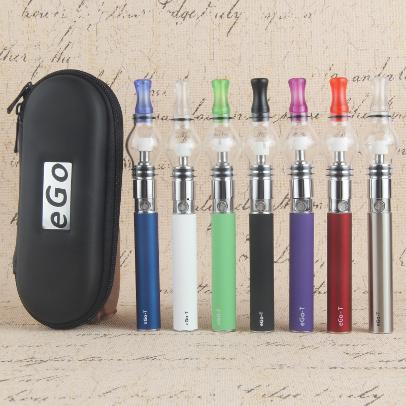 

Ego Starter Kit M6 Glass Globe Tank For Wax Dry Herb Atomizer Electronic Cigarette EGO-T Zipper Case 650/900/1100mAh Battery Vape Pen, Mix colors