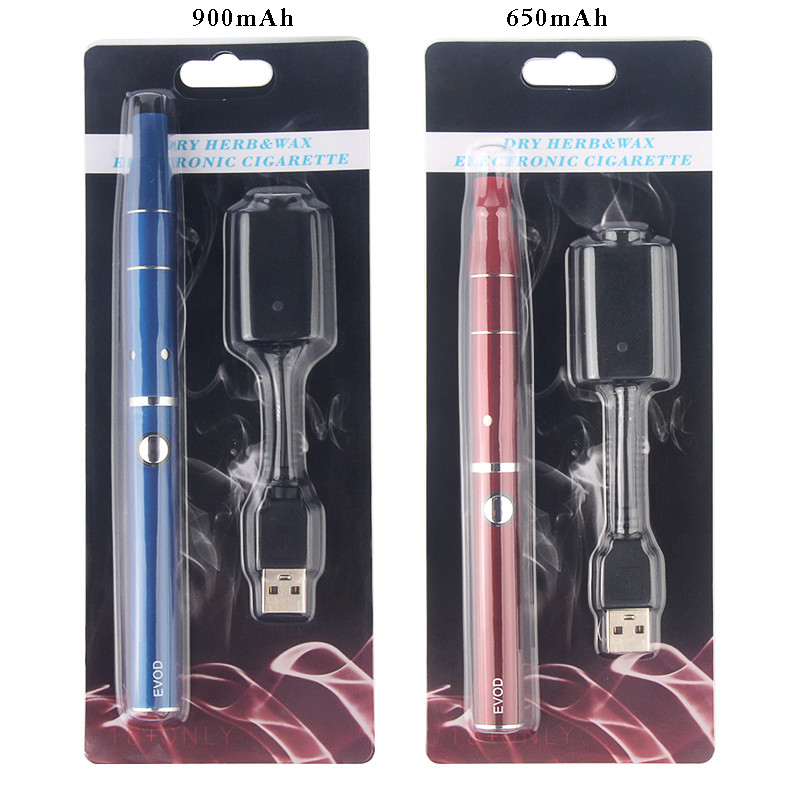 

510 vape eVod Dry Herb Pen Ago Starter Kit USB Charger Brush Tool Vaporizer E Cigar Vapor Pens Herbal Vaporizers 900mah 650MAH, Multi