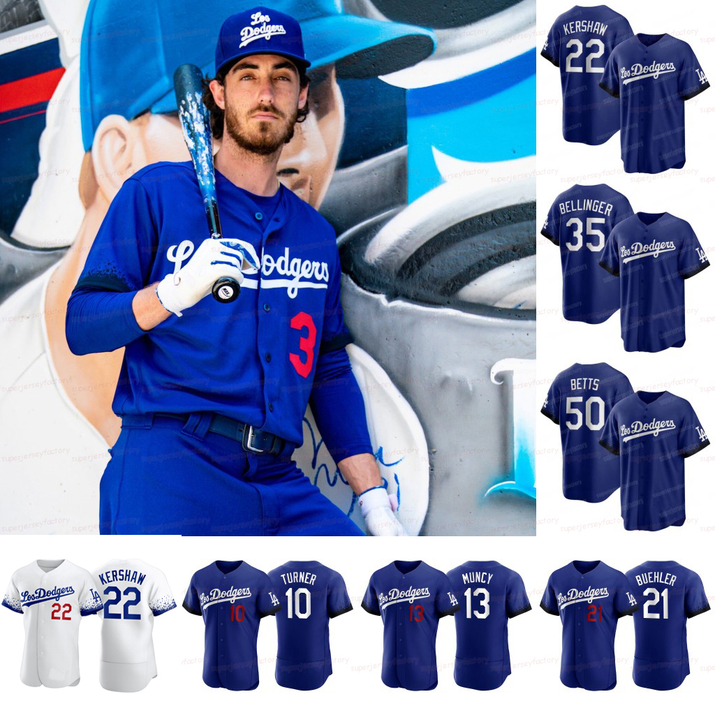 

Dodgers 2021 City Connect Jersey Los Angeles Mookie Betts Max Muncy Walker Buehler Julio Urias Trea Turner Max Scherzer Clayton Kershaw Seag, Blue;black