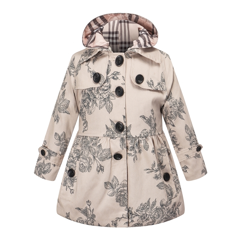 

2021 spring summer new British windbreaker and girls' thickened cotton jacket children's clothing batch