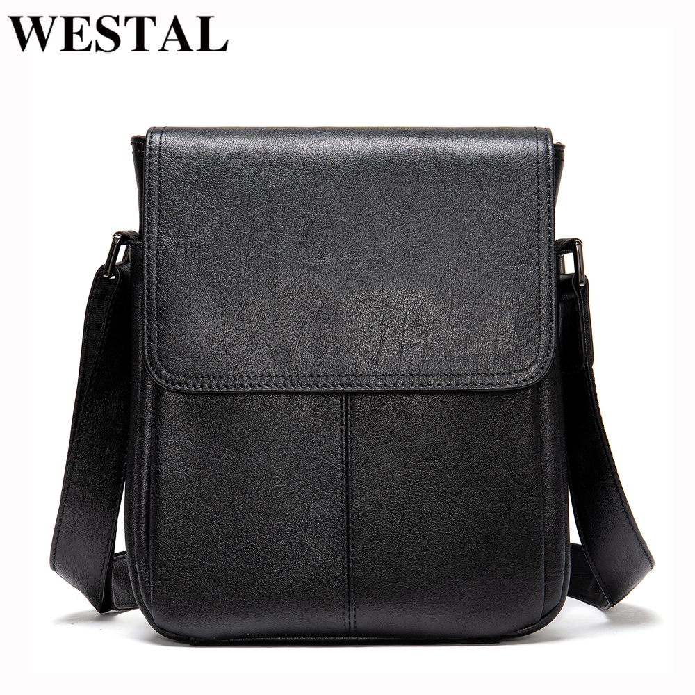 

Men's Genuine Leather Shoulder Casual Side Guarantee Messenger Crossbody Handbag, 9805a4black