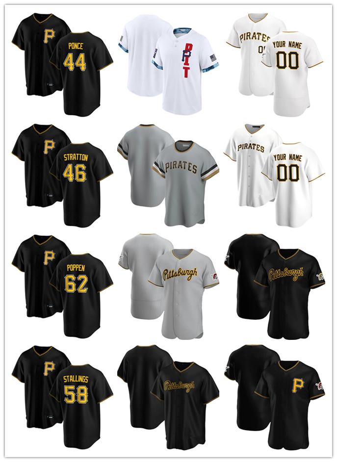 

Custom Jersey Mens PittsburghPirates44 Cody Ponce 62 Sean Poppen 58 Jacob Stallings 46 Chris Stratton Baseball Jerseys, Color