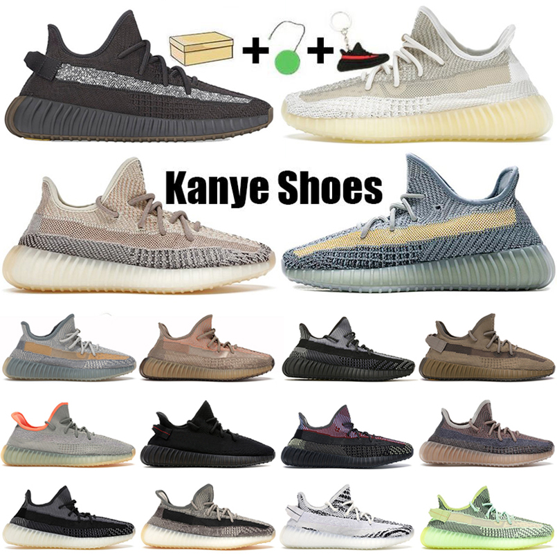 

2021 With Box Kanye West V2 Mens Running Shoes Ash Pearl Stone Fade Abez Asriel Israfil Oreo Desert Sage Cinder Tail Light Linen Reflective Trainer Sneakers, Other colors contact us