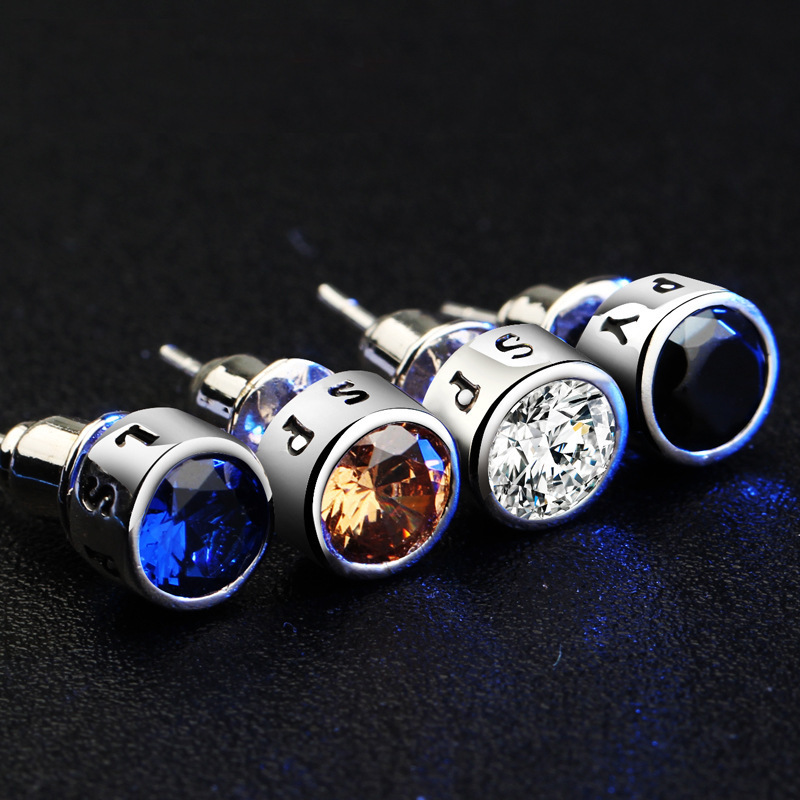 

Fashion Body Arts Jewelrys Personality Stud Earring For Boy Men Round Men Jewelry