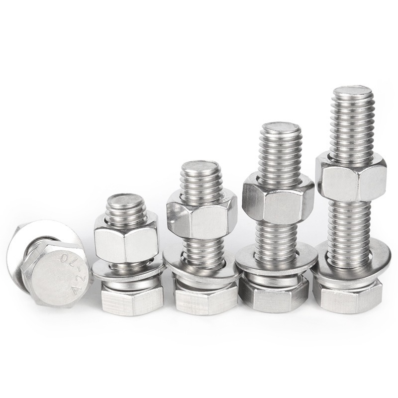 

M6-M24/ 316 Stainless Steel Screw Nut Set Combination External Hexagon Bolt Flat Pad Spring Pad(Contact us for more styles)(The logistics pr