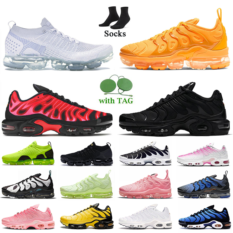 

Big size us 13 Tn Plus Tns SE mens running shoes fly knit triple white black university gold red griffey royal blue women sports sneakers jogging trainers off eur 47, B18 hot pink 36-40