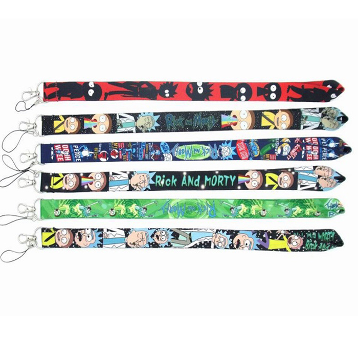 

Cartoon Anime Rick Morty cellphone Lanyards Cartoon key Chain Neck Strap Keys Camera ID Card mobile phone strings