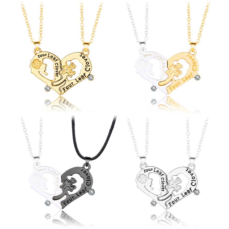 

Pendant Necklaces Fashion Couple Sets Necklace I LOVE YOU Lock And Key Charm For Men Women Jewelry, Silver