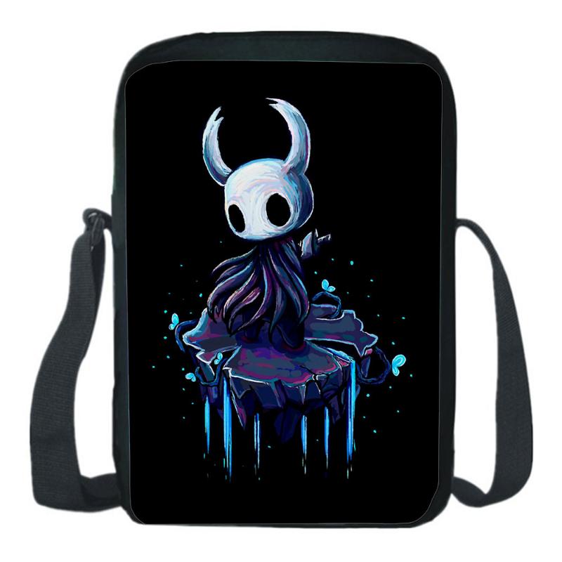 

School Bags Hollow Knight Shoulder Bag Game Cosplay Messenger Fashion Casual Teen CrossBody Rucksack Boy Girl Sling Knapsack, A01290-pink-10ih1