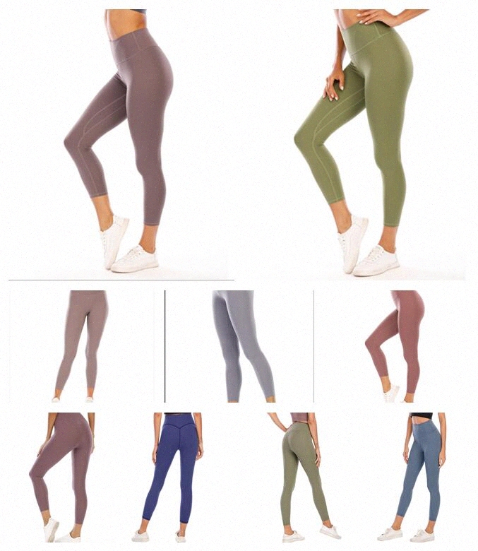 

2021 Womens Stylist lu High yoga pants leggings yogaworld women workout fitness set Wear Elastic Lady Full Tights Solid #87 s7UK#