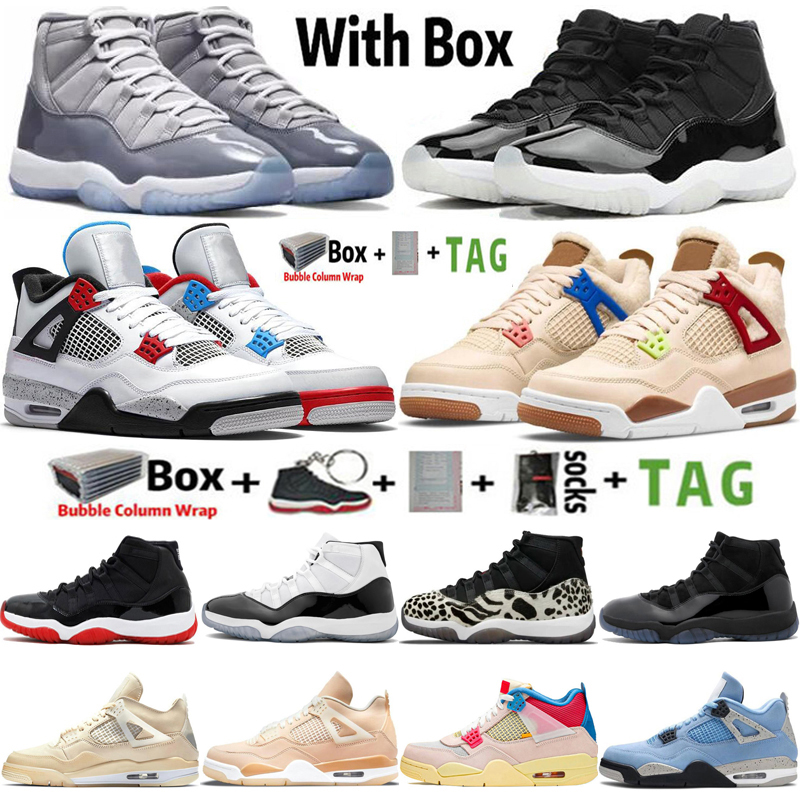 

2022 With Box Jumpman 4 4s Wild Things Shimmer Mens Basketball Shoes High OG 11 11s 25th Anniversary Cool Grey Concord Bred Men Sneakers Women Sports Trainers Size 36-47