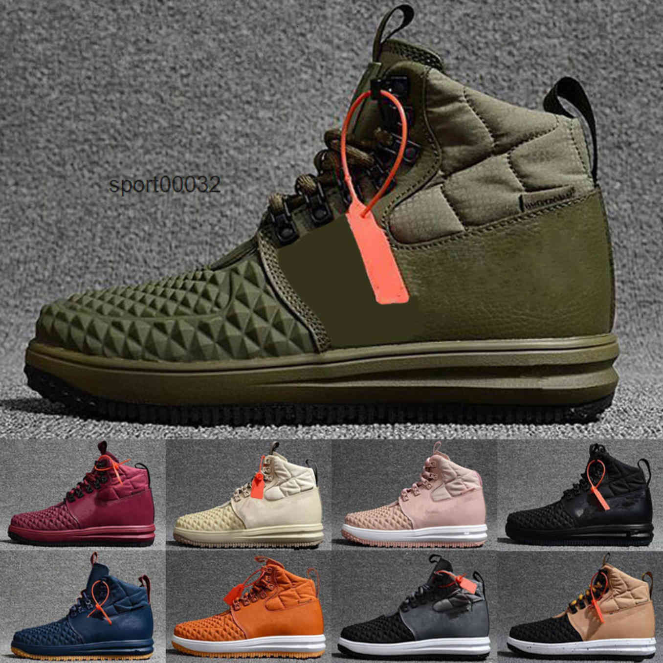 

Lunar Duckboot Medium Olive Navy Blue Yellow Gum Men's Sports High Acronym Fashion Kids Men Shoes Training Sneakers, Black