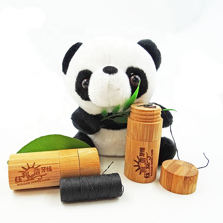 2021 Eco-friendly bamboo dental floss,natural dental floss product Oral Hygiene 30-80m-image-689019294