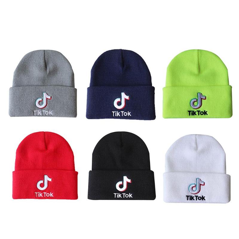 

Outdoor Hats Embroidered Stretchy Beanie Hat High Quality Thicken Cute Solid Color Soft Comfortable Warm Cap For Cycling