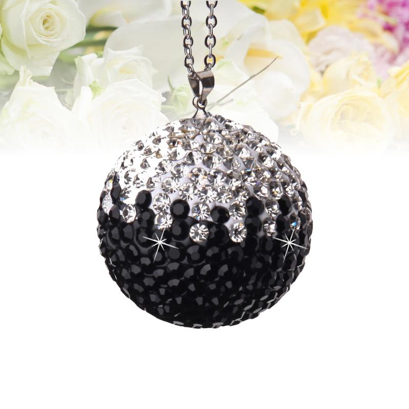 

Interior Decorations Rhinestone Car Hanging Pendant Ornament Creative Auto Accessories For Decor Use (Black Gradient)