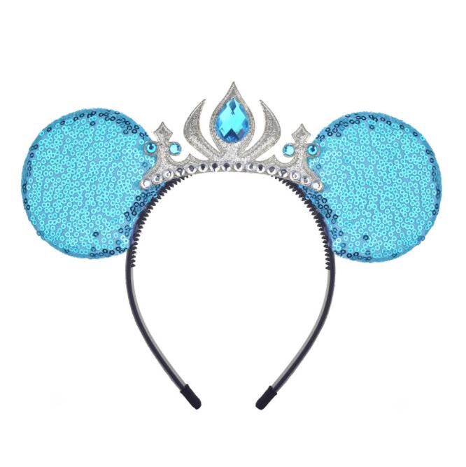 

Glitter Star Crown Mouse Ears Hairband Festival Headband Girls Princess Headwear Party Decoration Hair Accessories