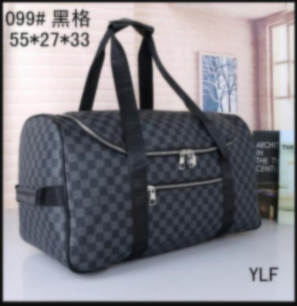 

2021Wallets Fashion Black Water Ripple Sports Duffle Bag Red Luggage M53419 Man And Women Duffel Bags Lock TagLVLouis&#133, Red;black