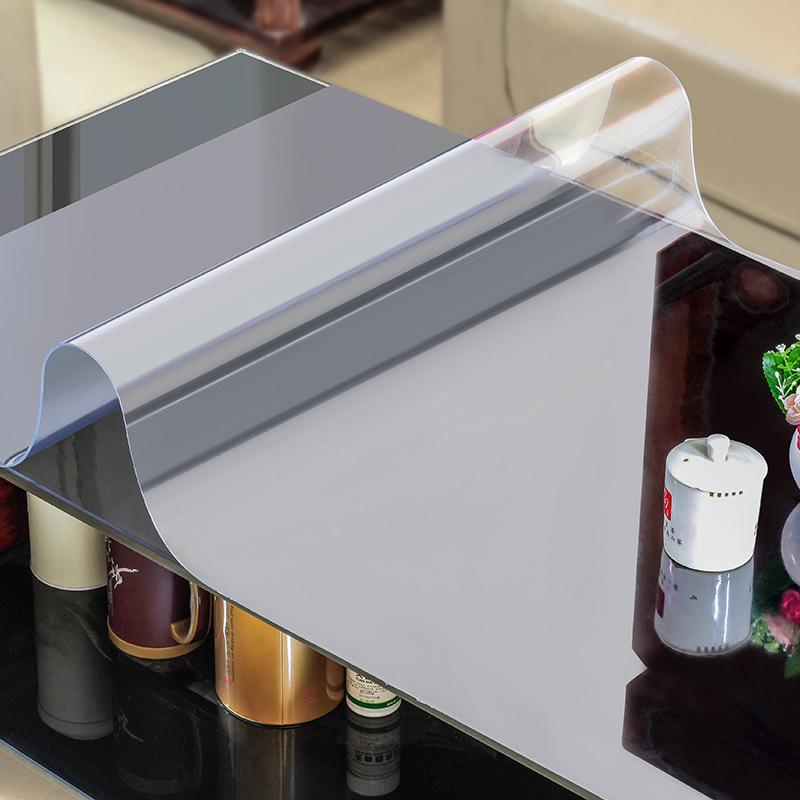 

Table Cloth PVC Tablecloth Transparent Cover Soft Glass Waterproof Anti-Scald Anti-Oil Restaurant Large Protector Mat