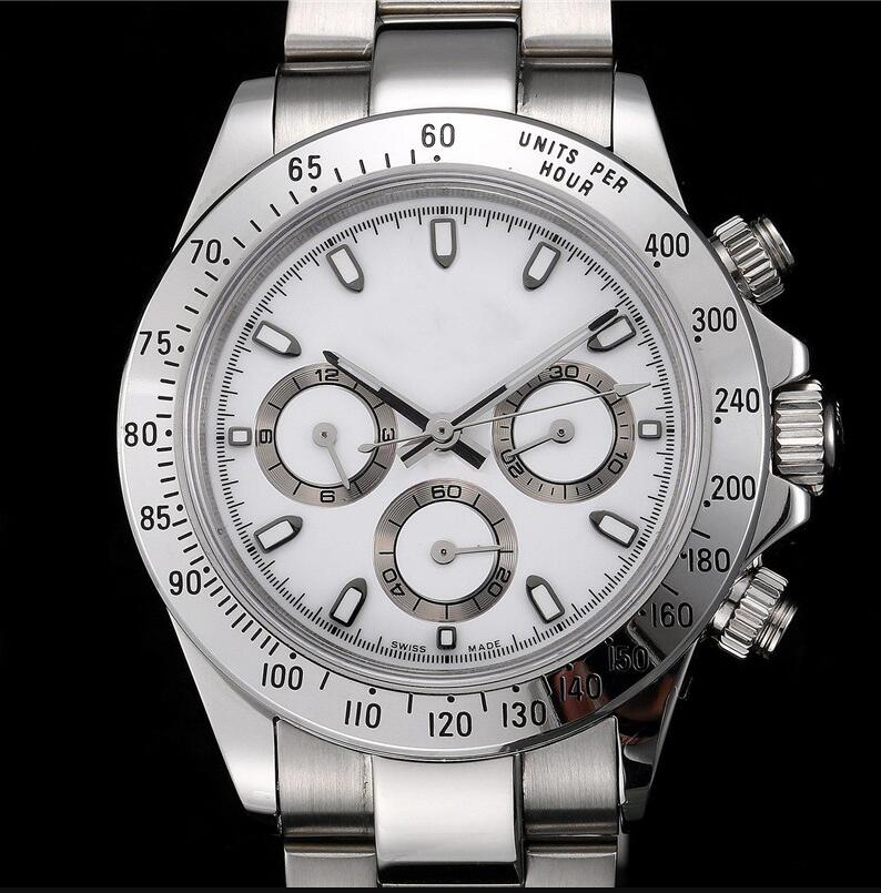 

Luxury Watch mens heuer watches Work 6-pin Watch Mens Stainless Steel sports Wristwatch Top relogies for diamond gift montre de luxe, Black