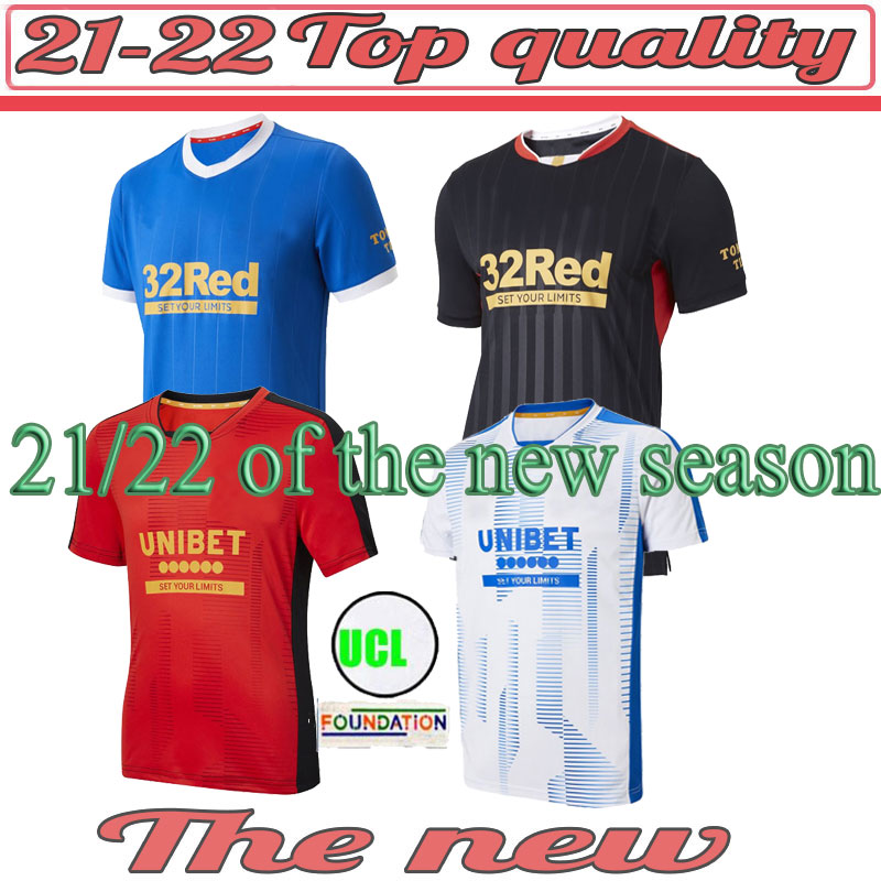 

KATIC GLASGOW DAVIS Soccer Jerseys 21 22 MORELOS TAVERNIER MURPHY KENT JACK LAFFERTY ARFIELD RANGERS DOCHERTY Football shirt, 2021