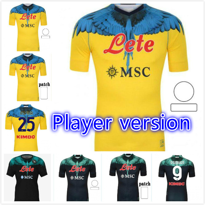 

Player version 2021 2022 Napoli Soccer Jerseys MARADONA Maglietta da calciatore OSIMHEN INSIGNE 20 21 22 SSC Naples Kits MAGLIA MERTENS Football Shirt