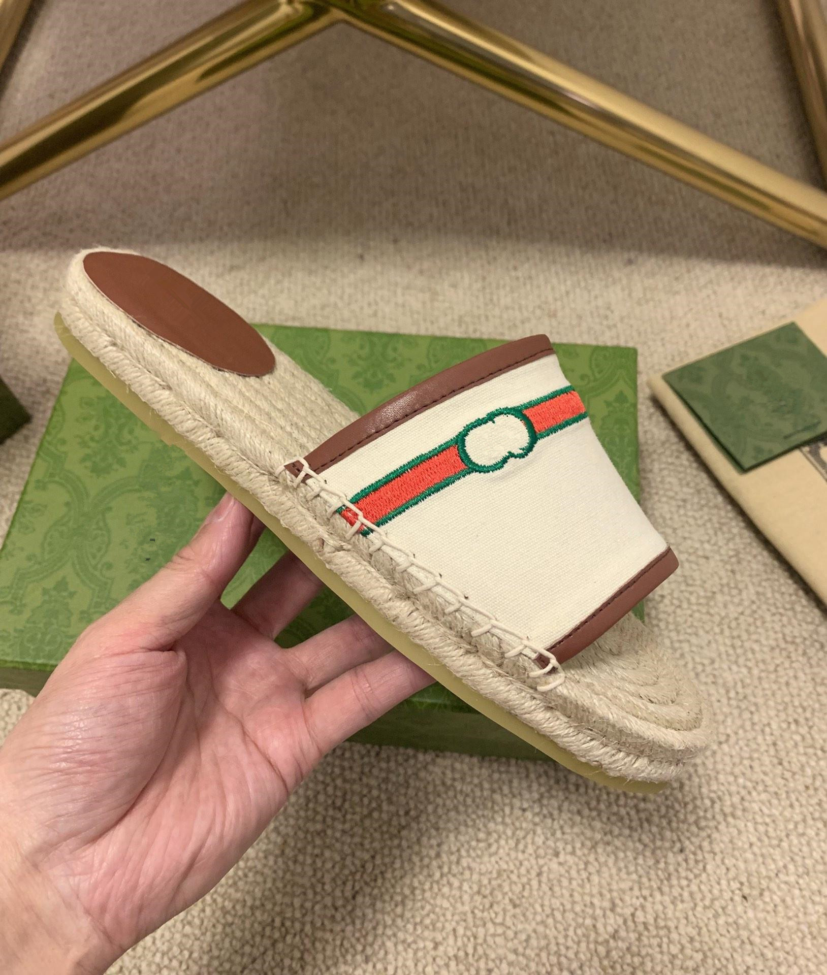 

Womens shoe temperament Decorative straw - woven style fisherman slippers Espadrilles shoes Canvas material Top Quality Size 35-45 Fashion, Black