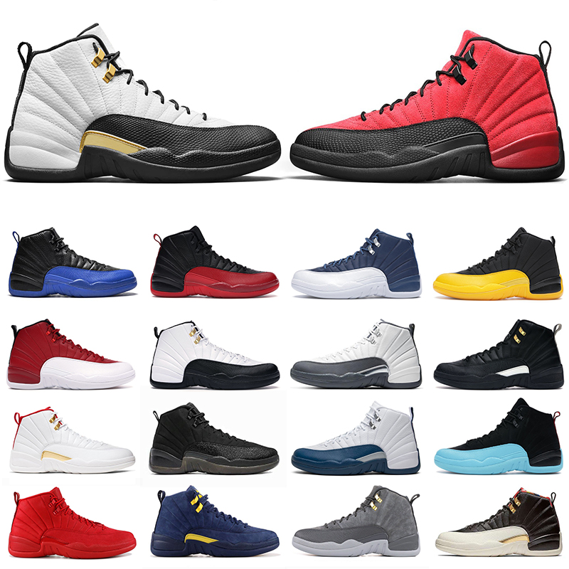 

men basketball shoes jumpman 12s 12 Royalty Taxi Utility Grind Dark Concord Reverse Flu Game Playoff University Gold Indigo mens trainers outdoor sneakers