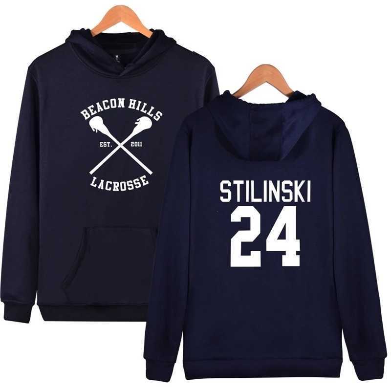 

Fashion Beacon Hills Hoodies Men Women Teen Wolf Fan Stilinski 24 Trucksuit Unisex Hoodie Sport Hip Hop Clothes Sweatshirts Tops, Navy