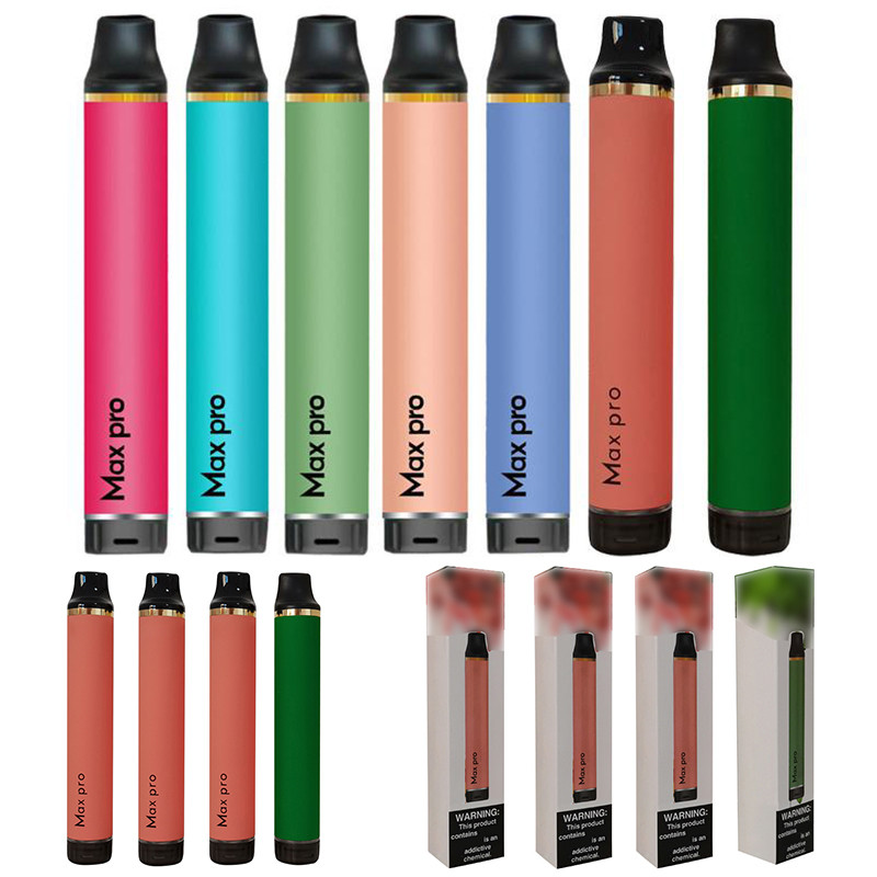 

discount Max Pro Disposable Vape Pen 1700 Puffs cigarettes 650mAh Battery 5ML Vapor Pod Device e-cig Electronic E Cigarette Multi-colors