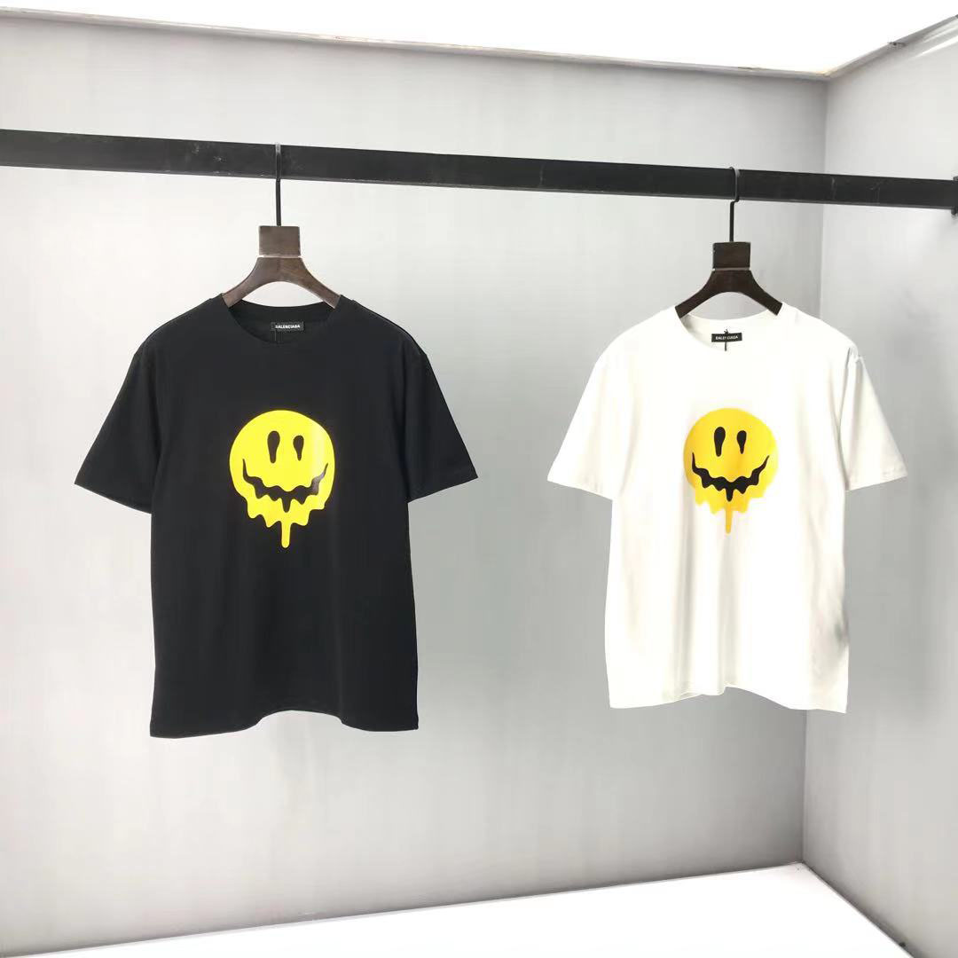 

2021ss spring and summer new high grade cotton printing short sleeve round neck panel T-Shirt Size: m-l-xl-xxl-xxxl Color: black white cv13x