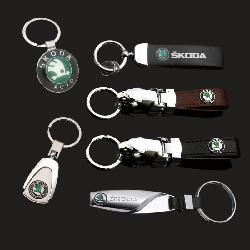 

Keychains Car Keyring Keychain For Skoda Fabia Superb Kodiak Karoq Kamiq Rapid Kodiaq 1 Octavia A5 Spaceback Auto Logo Key Ring Chain